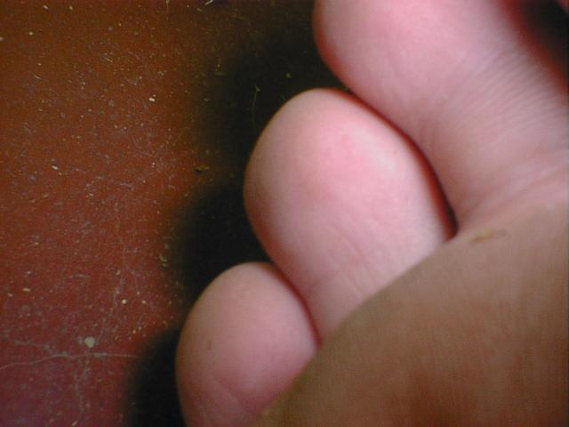 Showing a close up of my feet