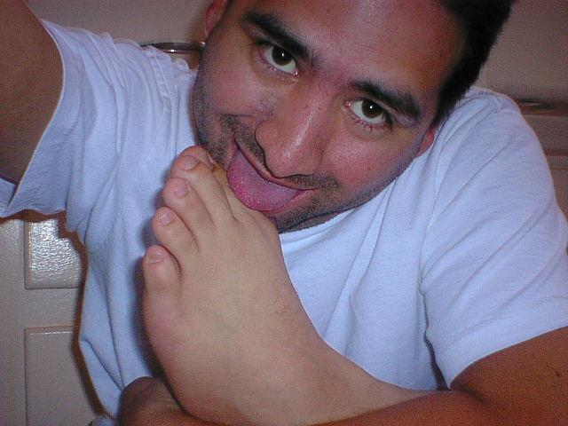 My sweaty toes taste so good