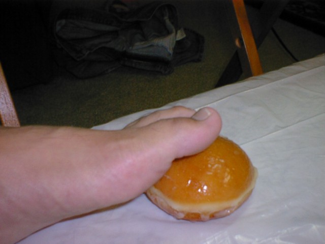 Going to crush this jelly doughnut