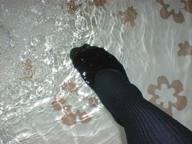 My dress socks get so wet