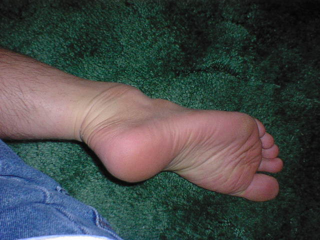 Sweaty soles on the floor