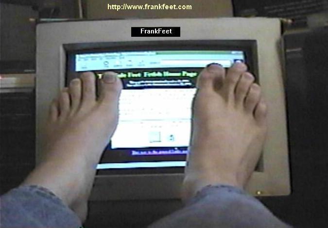 Feet in front of my monitor