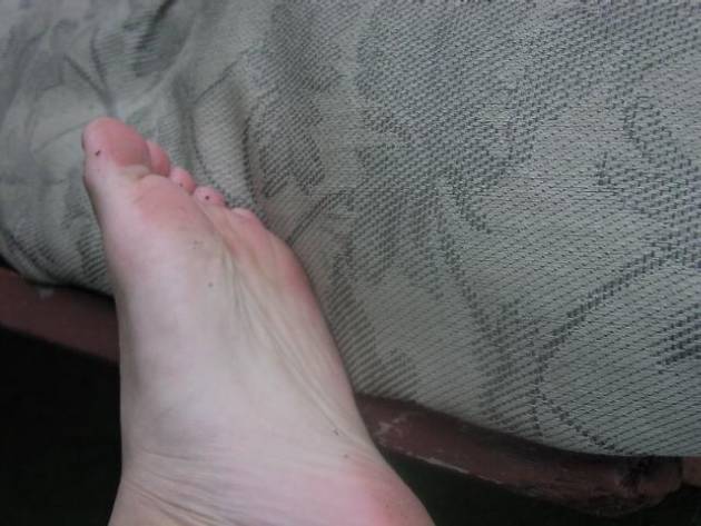 My dirty soles from walking