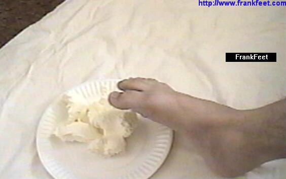 Whipped cream and feet