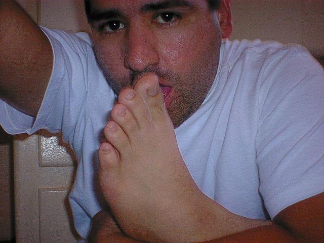 Tasting my sweaty feet