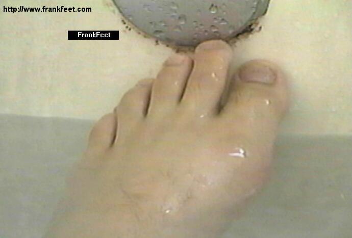 Wet feet in the bathtub